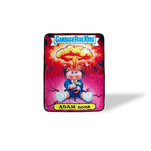 Garbage Pail Kids Adam Bomb Large Fleece Throw Blanket | 60 x 45 Inches