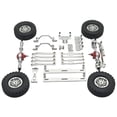 thumbnail image 4 of KLKCMS 1/16 RC Upgrades Kit Crossbeam Front and Rear Shock for C64 DIY Trucks argent, 4 of 9