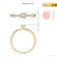 thumbnail image 5 of ANGARA Natural Twist Shank Diamond Engagement Ring in 14K Yellow Gold for Women (Size-4mm| Color-H| Clarity-SI2) | April Birthstone, Anniversary, Jewelry Gift for Women | Natural Diamond Ring, 5 of 10