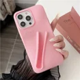 thumbnail image 4 of Estuche para teléfono de silicona suave con diseño de lápiz labial para iPhone 11, 12, 13, 14, 15 Pro Max, soporte portátil para brillo de labios Rhode Hailey, 4 of 5