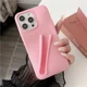 thumbnail image 4 of Estuche para teléfono de silicona suave con diseño de lápiz labial para iPhone 11, 12, 13, 14, 15 Pro Max, soporte portátil para brillo de labios Rhode Hailey, 4 of 5