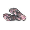 thumbnail image 2 of Havaianas Women's Slim Organic Flip Flop Sandal - Black Floral, 2 of 4
