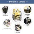 thumbnail image 5 of Ttyddzy Clear Backpack Heavy Duty PVC Transparent Backpack for College Workplace, Yellow Rain, 5 of 8