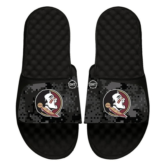 Unisex ISlide  Black Florida State Seminoles Digi Camo Slide Sandals