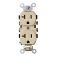 thumbnail image 1 of Contacto Doble Leviton Marfil 20A 125V 10.3X4.2Cm, 1 of 3