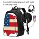 thumbnail image 2 of Easygdp American Flag Map Mochila para Laptop de Viaje con Puerto USB, Mochila para Laptop con Puerto de Carga USB para Mujeres y Hombres, 2 of 7