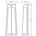 thumbnail image 2 of PSDW071833LAJD2TG AFX Pasadena - 17.99 Inch 28W 1 LED Outdoor Wall Sconce-Textured Grey Finish, 2 of 3