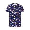 thumbnail image 4 of Wukai Lama in Space Youth Unisex Short Sleeve T-Shirt for Boys, Girls, Teens, and Kids-Small, 4 of 7