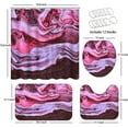 thumbnail image 4 of 4Pcs Black Gold Marble Shower Curtain Set with Rugs for Bathroom Decor,Luxury Golden Liquid Bathroom Shower Curtain Sets,Abstract Art Bathroom Sets with Shower Curtain and Rugs, 4 of 7