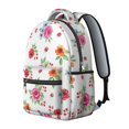 thumbnail image 2 of Pioneer Flower Floral Print Pattern Backpack for School, Cute School Bag with Adjustable Shoulder Straps and Padded Back, 15.3"x11"x7.1", 2 of 5