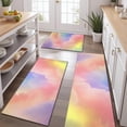 thumbnail image 2 of Pastel Rainbow Clouds Kitchen Rugs Sets Of 3,Kitchen Runner Rugs Non Skid Washable,Decorative Kitchen Floor Mats for Kitchen,Sink,Laundry,17"x30"+ 17"x47" + 17"x59", 2 of 6
