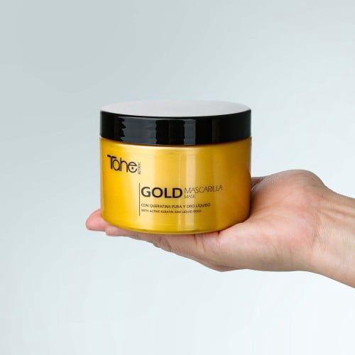 Tahe Botanic Gold Regenerating Hair Mask with Pure Keratin and Liquid Gold, 300ml