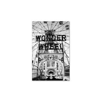 Trademark Fine Art Yale Gurney Coney Island Wonder Wheel Canvas Wall Art - 12x19