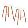 thumbnail image 1 of Bronte Living 26 inch Modern Polypropylene Counter Stool with Footrest for Kitchen, Restaurant - Series Connor - Set of 2, 1 of 7