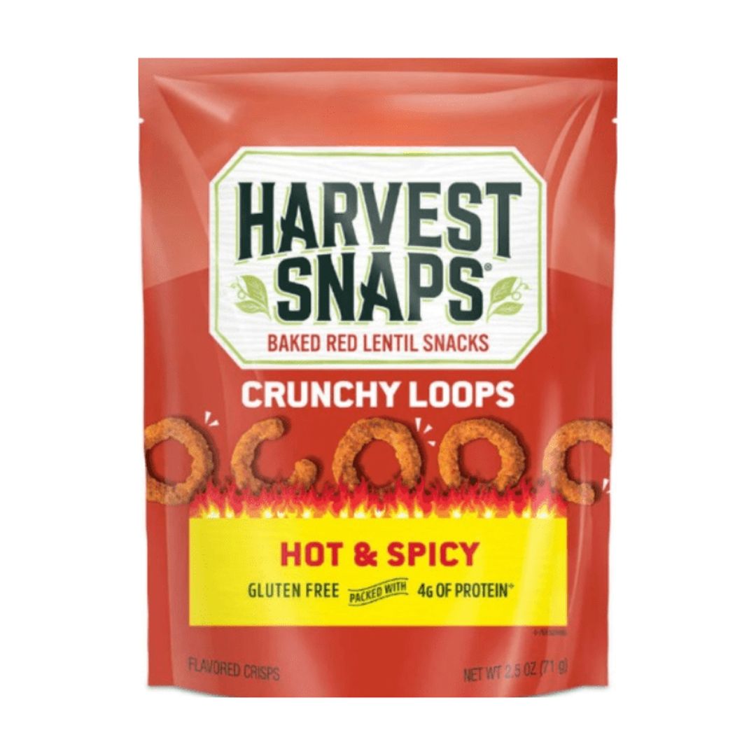 Harvest Snaps Baked Red Lentil Veggie Chips Multipack 4 Count – Hot & Spicy and Sour Cream & Onion – Gluten Free, Plant Based, Crunchy Snack, 2.5 oz Bags