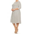 thumbnail image 3 of MOA COLLECTION Women's Plus Size Women's Jersey Knit A-Line Dress, 3 of 6