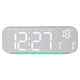 thumbnail image 2 of Reloj despertador digital minimalista de mesa, ligero y de sobremesa para decoración del hogar. Gris, 2 of 9