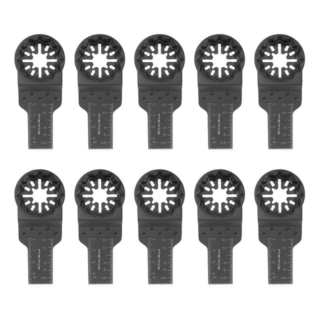 10 hojas de sierra oscilantes de 20 mm para metal y madera, universales, multiherramientas para Bosch