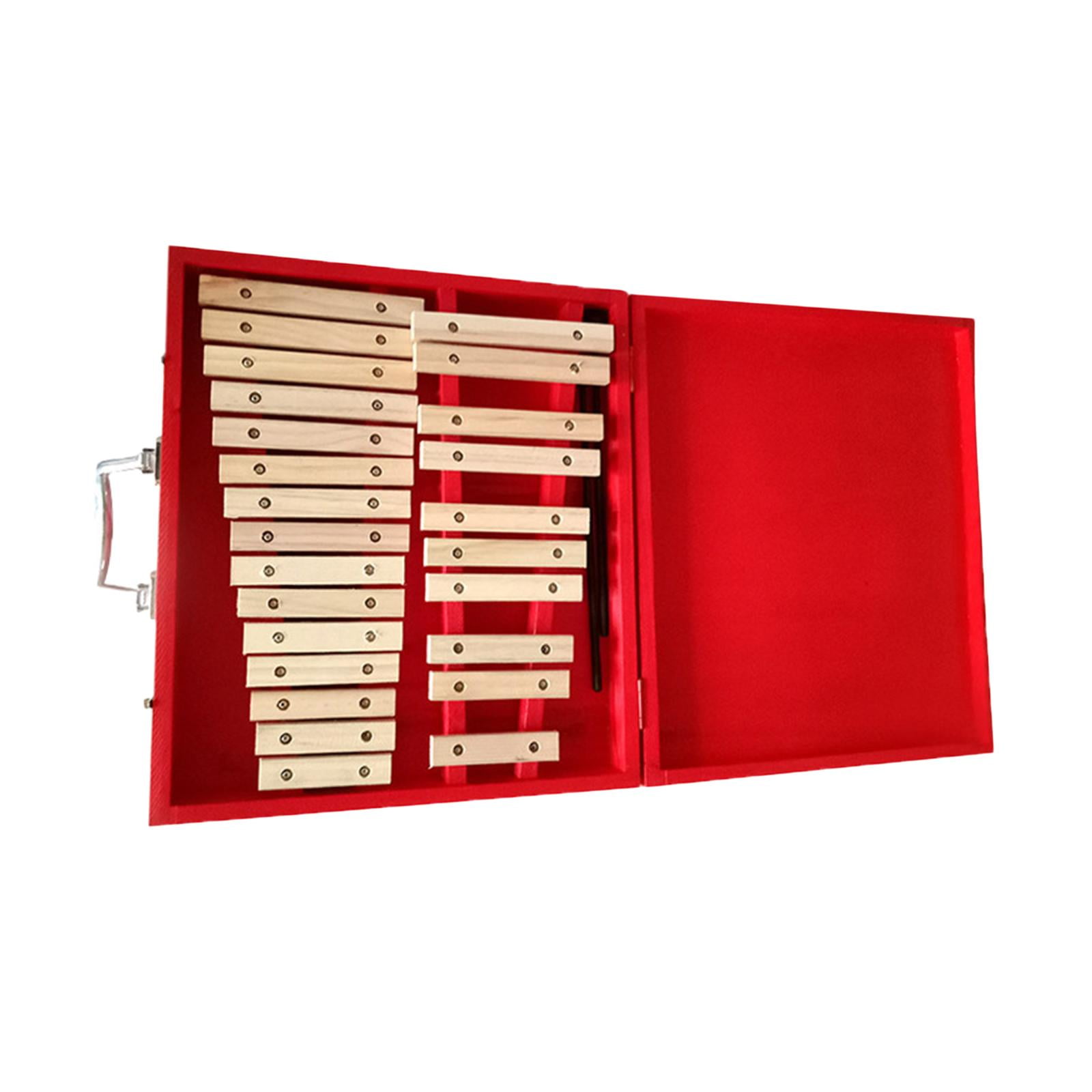 LeeQinersw 25 Keys Glockenspiel Learning Kids Xylophone Glockenspiel Musical Instrument for