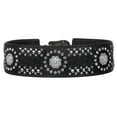 thumbnail image 2 of Women's Wide Contour High Waist Faux Ostrich Print Western Rhinestone Belt, 2 of 3