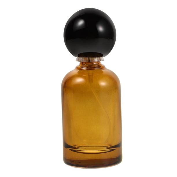Botellas de vidrio ámbar con atomizador para aceites esenciales, pequeñas y vacías, con atomizador de perfume de niebla fina, portátiles, rellenables, para aromaterapia y viajes, 30 ml