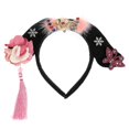 thumbnail image 2 of Pink Chinese Style Wig Headband for Women Perfect for Cosplay Costume Party and Photography, 2 of 2