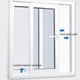 thumbnail image 4 of Sliding Window Limit Lock, Easy To Install Stainless Steel Sliding Door Window Lock High Stability  for Bedroom, 4 of 8