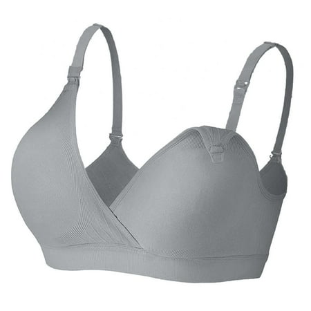 

Women s Maternity Pregnancy Seamless Breastfeeding Bras No Underwire Suitable for Pregnancy Adjustable Breast-Pumps