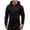 Black, variant on Men's Zip Up Hoodie Lightweight Long Sleeve Basic Slim Fit Cotton SweatShirt with Pocket Black S