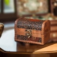 thumbnail image 3 of Segolike Decorative Storage Box,Wooden Jewelry Box Organizer Trinket Box Hinged Treasure Chest for Hair Clips Pendants Earrings Brooch Yellow, 3 of 7