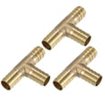 thumbnail image 1 of 3 uds., 14mm, 0,55 ", accesorio de manguera de púas de latón para coche, conector de 3 vías en forma de T para carpintero, aire, agua, combustible y Gas, 1 of 1
