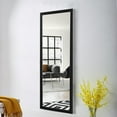 thumbnail image 3 of Floor Mirror Wall Mounted Leaning Hanging Rectangle Black 52"x16", 3 of 9
