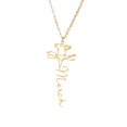 thumbnail image 3 of Collar con colgante de flor de nacimiento jinwen Acero inoxidable Marzo, 3 of 8
