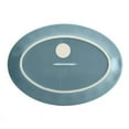 thumbnail image 2 of Rachael Ray 10 x 14-Inch Cucina Dinnerware Stoneware Oval Platter, Agave Blue, 2 of 4