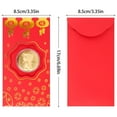 thumbnail image 1 of 10Pcs Enveloppes Rouges Chinoises Enveloppes d'Argent Chanceux 2022 Nouvel An Chinois Enveloppe de Tigre Feuille d'Or, 1 of 4