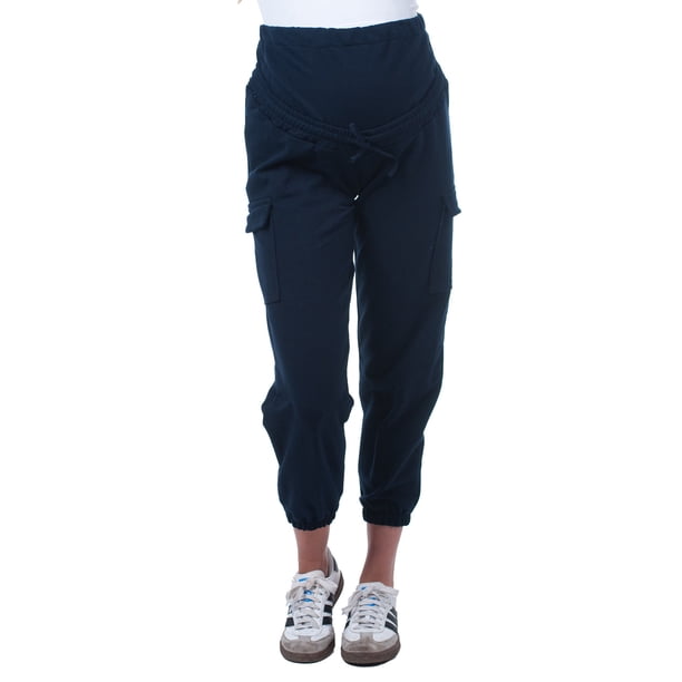 Jogger para Embarazo Casual Ajustable en algodón Almacenes Mario Color Azul Marino Talla Unitalla