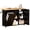 48'' Black, variant on spanspace 48" Kitchen Island Cart with Drop Leaf , 10 Gallon Storage and Tilt Out Trash Can Cabinet , Portable Kitchen Island with Wheels Drawer and Adjustable Shelves for Kitchen, White