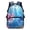 Blue Pink Axolotl, variant on Fire Baseball Backpack for Boys 8-12 Cool School Bookbag Large Capacity Backpacks Middle School Bags 5Th Grade Book Bags with 2 Sides Bottle Pockets