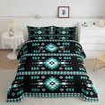 thumbnail image 1 of Erosebridal Ensembles de Couette Rétro Aztèque Format Double, Couettes et Duvets Bohémiens Hippies, Ados Adultes, Réversible 3 Pcs, 1 of 7