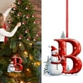 thumbnail image 2 of GQDIN 26 Letter Ornaments Christmas Tree Decoration Personalized Christmas Letter Tree Hanging Pendant Xmas Alphabet for DIY Craft Ornaments Xmas Tree Holiday Home Decorations, 2 of 5
