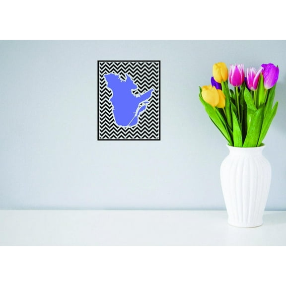 Custom Decals - Prices Reduced Decal Wall Sticker - Quebec Canada Canadian Providence Map Home Decor Picture Art 30x50 Inches