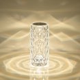thumbnail image 2 of Paquete de 1 lámpara de cristal, lámpara de mesa de diamante rosa, 16 colores con control táctil y remoto, decorativa recargable por USB, 2 of 5