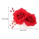 thumbnail image 2 of Peineta de flores artificiales para el cabello, elegante tocado de novia con rosas, tocado de boda, 2 of 7