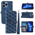thumbnail image 1 of Feishell Wallet Case for iPhone 14 Pro Max, Premium Magnetic PU Leather Kickstand RFID Blocking Flip Case with Card Slots Wrist Strap Folio Case For iPhone 14 Pro Max, Blue, 1 of 6