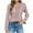 Pink, variant on Uaswgudfs Womens Tops V Neck Long Sleeve Shirts for Women Fall Fashion Eyelet Tunics Casual Black Blouses L