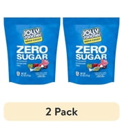 (2 pack) Jolly Rancher Zero Sugar Assorted Fruit Flavored Hard Candy, Bag 6.1 oz
