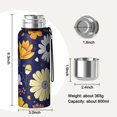 thumbnail image 7 of 20 Oz Pioneer Flower Coffee Tumbler Double Wall Insulated Stainless Steel Water Bottle | Metal Reusable Thermoses Flask with Cup Cap | Leak & Sweat Proof with Anti-Dust Lid, 7 of 7