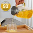 thumbnail image 5 of 1.9l Glass Jug, Water Jug Compatible With Fridge, Jug With Lid, Compatible With Cold Or Hot, 5 of 5