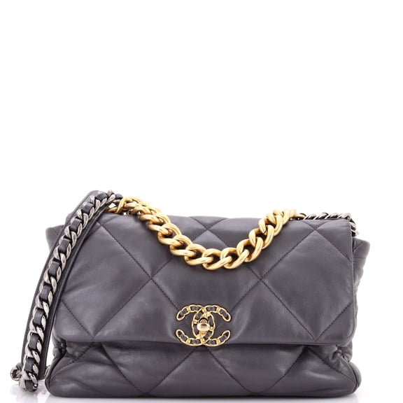 Pre-Owned 19 Flap Bag Quilted Leather Large By Rebag