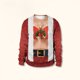 thumbnail image 2 of Sudadera de pareja de cervatillo con cuello redondo suéter de manga larga para mujer en forma de H atuendo diario, 2 of 9